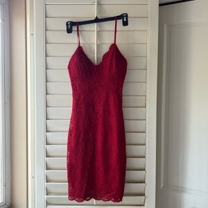Windsor red lace dress, women’s size small